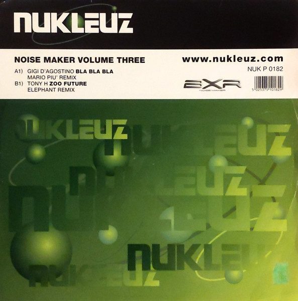 Обложка пластинки Gigi D'Agostino / Tony H – Noise Maker Volume Three