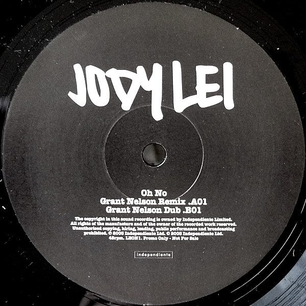 Обложка пластинки Jody Lei – Oh No (Grant Nelson Remixes)