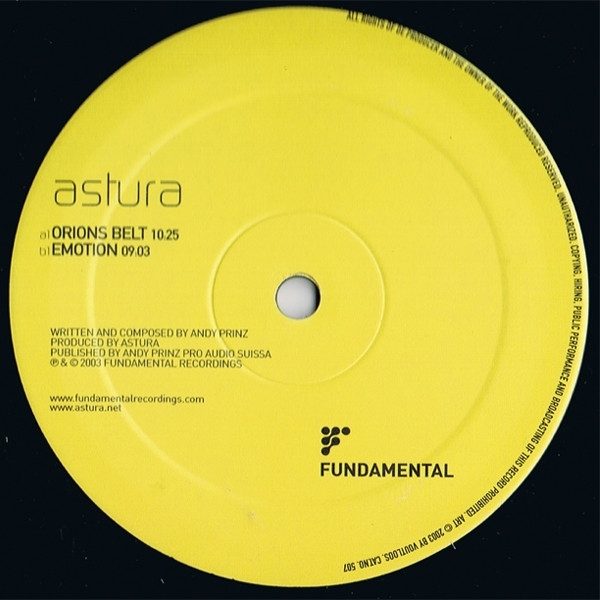 Обложка пластинки Astura – Orion's Belt / Emotions