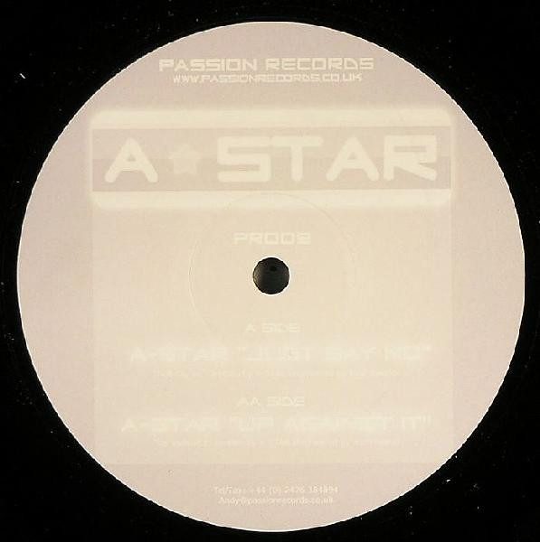 Обложка пластинки A-Star – Just Say No / Up Against It