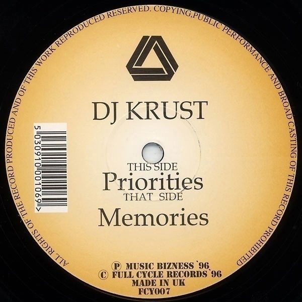 Обложка пластинки DJ Krust – Priorities / Memories