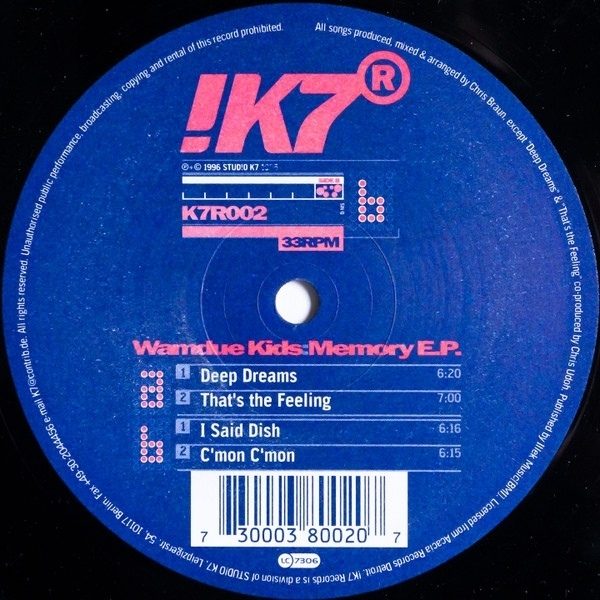 Обложка пластинки Wamdue Kids – Memory E.P.