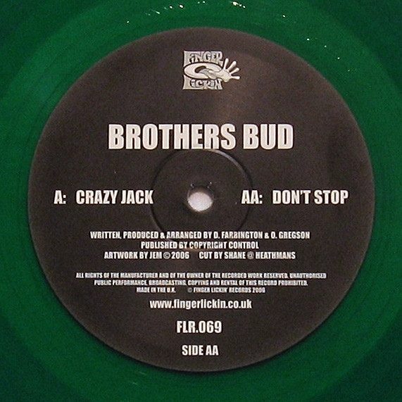 Обложка пластинки Brothers Bud – Crazy Jack / Don't Stop